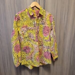 Funky Mushroom Handmade Button Up Shirt Unisex
